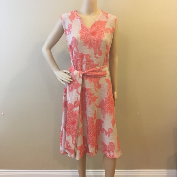 Floral Jacquard Fit and Flare Swing Dress - Picture 3 of 10